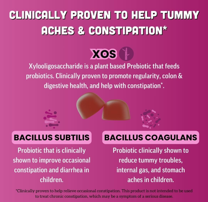 Charque Llama Probiotic with Prebiotic Fiber, Vegan, Organic Prebiotics and Probiotics Gummies